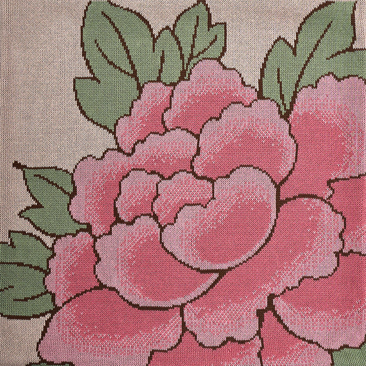 Lot de 2 housse de coussin Pivoines