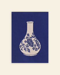 Plaid « Porcelaine de Joseon aux Fleurs et Oiseau »