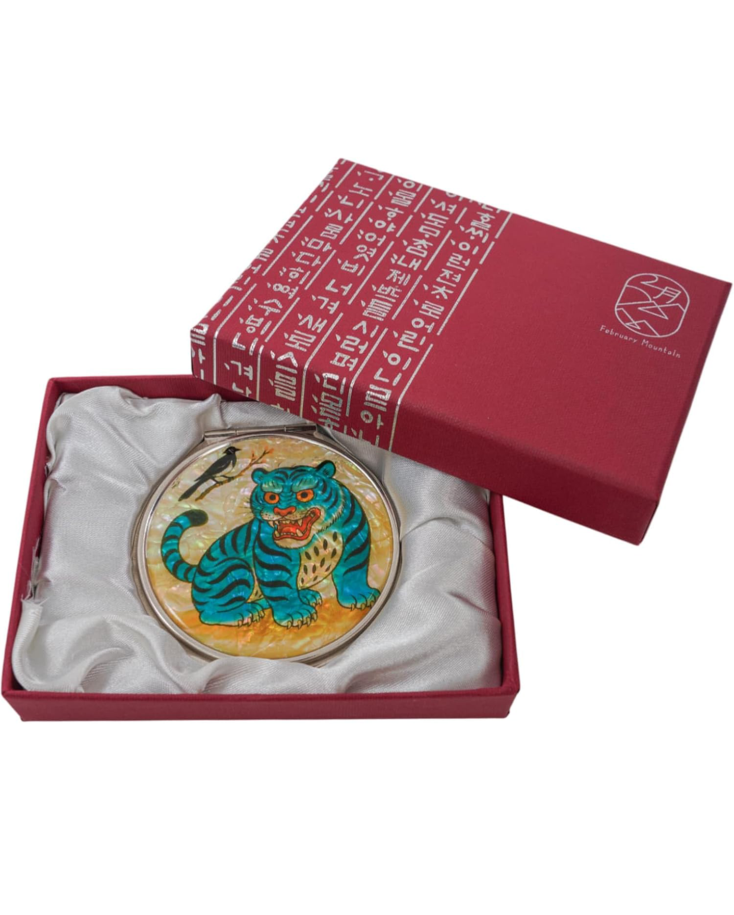 Miroir de poche « Tigre &amp; Pie »