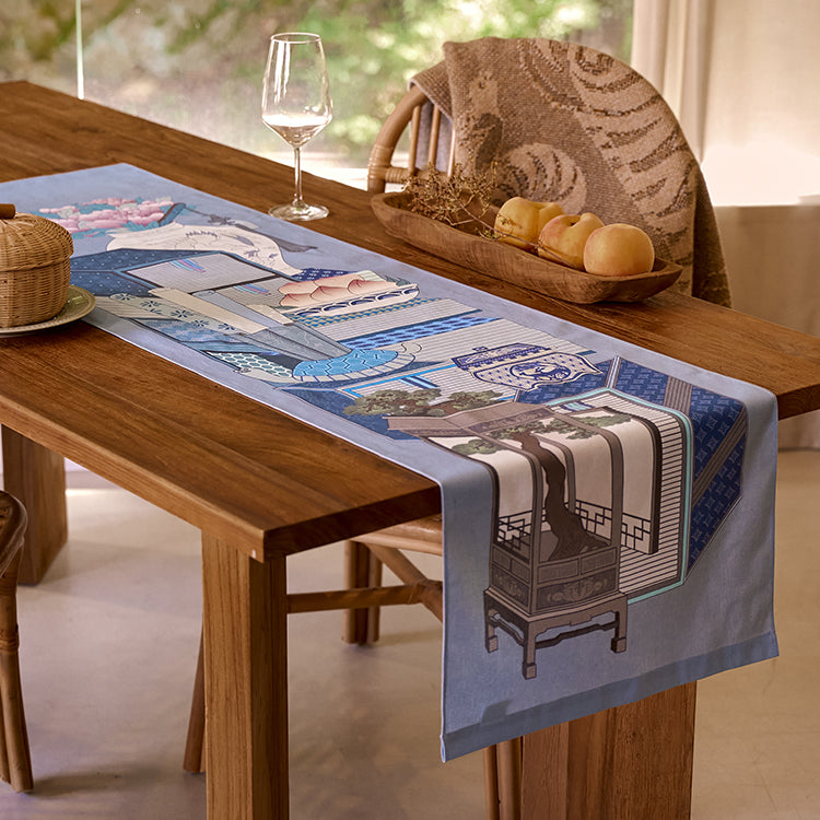 Chemin de table “Chaekgeori” – Bleu