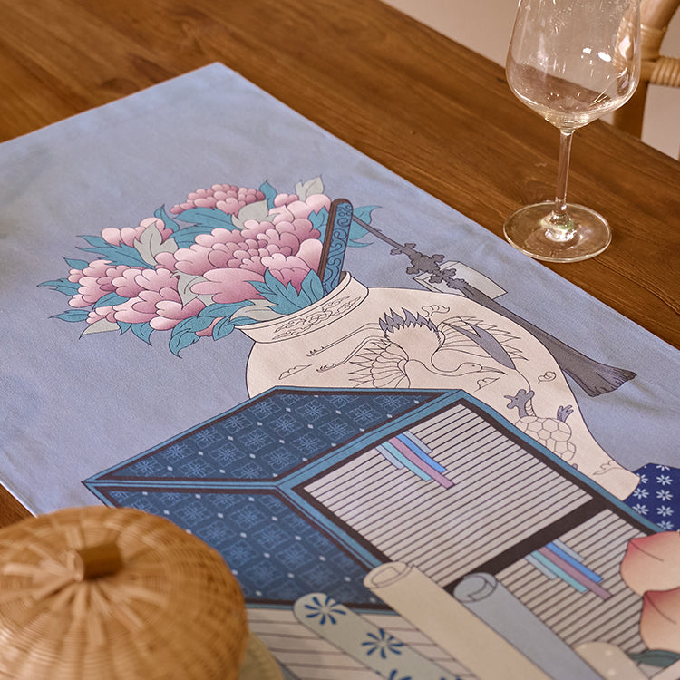 Chemin de table “Chaekgeori” – Bleu