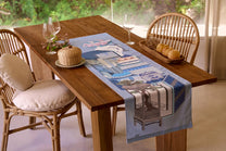 Chemin de table « Chaekgeori » – Bleu