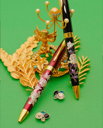 Stylo en nacre &amp; laque coréenne