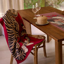 Plaid « Tigre &amp; Pie » – Bordeaux