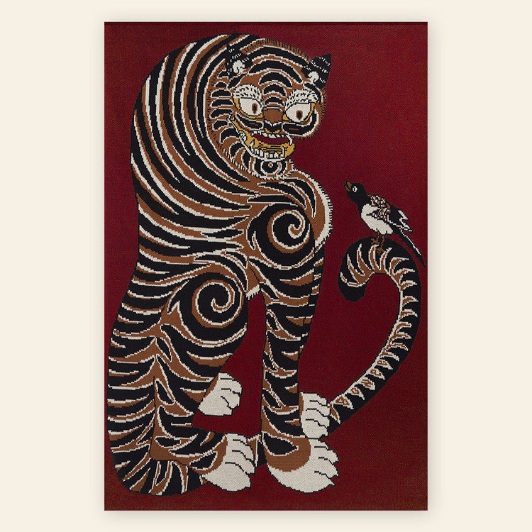 Plaid “Tigre et Pie” – Ho-jak-do(Bordeaux)