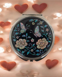 Miroir de poche « Papillons »
