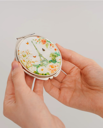 Miroir de poche « Paris in Bloom »