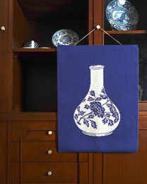 Plaid « Porcelaine de Joseon aux Fleurs et Oiseau »