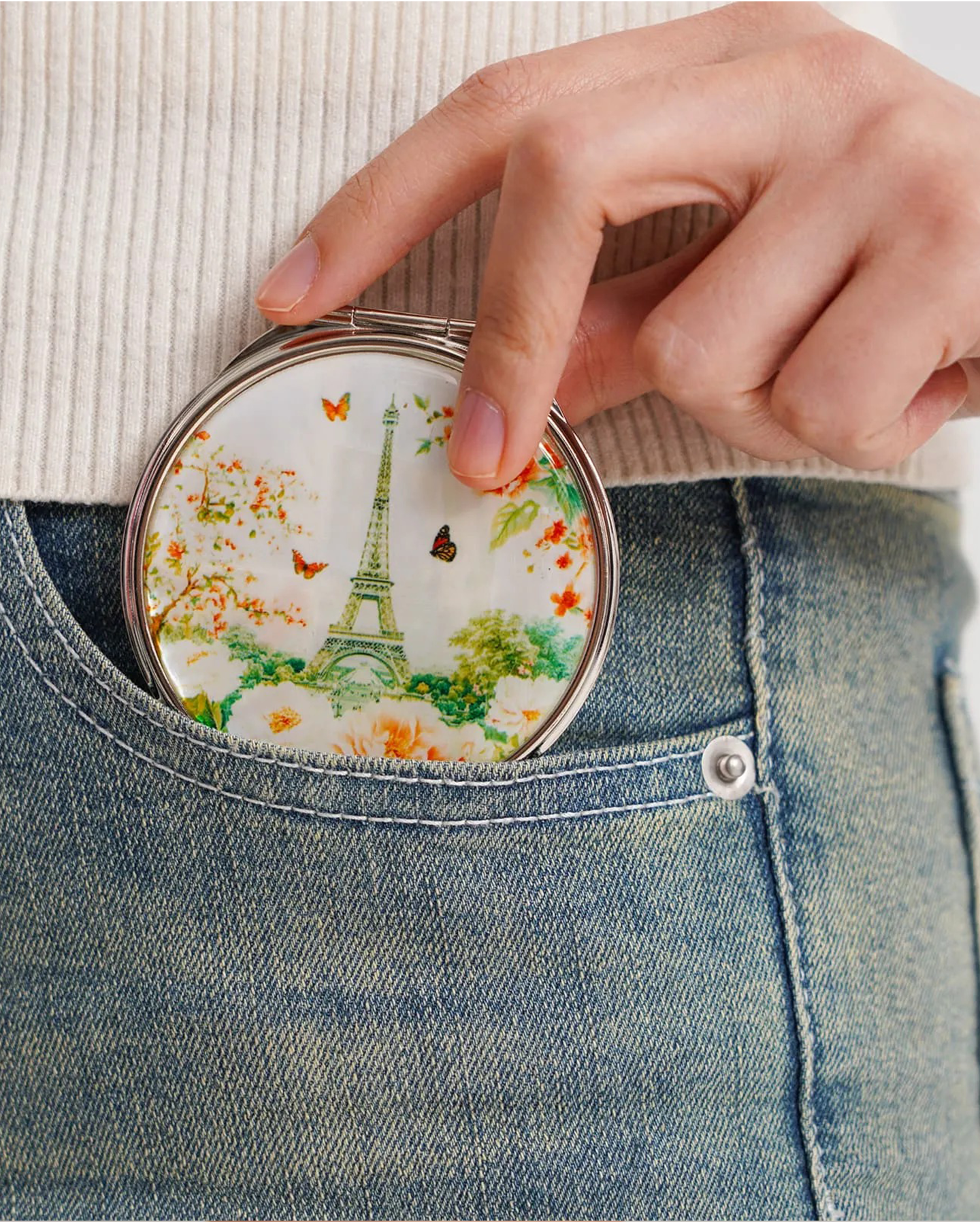 Miroir de poche « Paris in Bloom »
