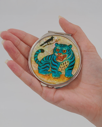 Miroir de poche « Tigre &amp; Pie »