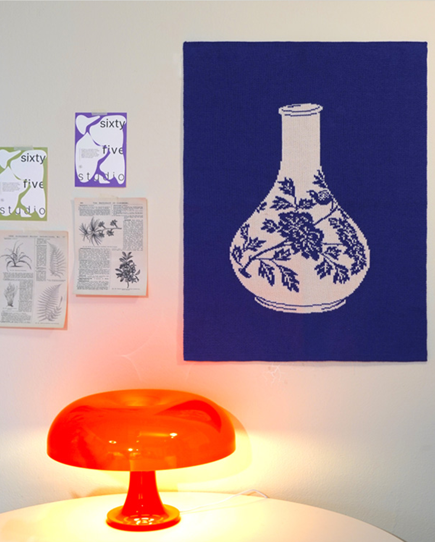 Plaid « Porcelaine de Joseon aux Fleurs et Oiseau »