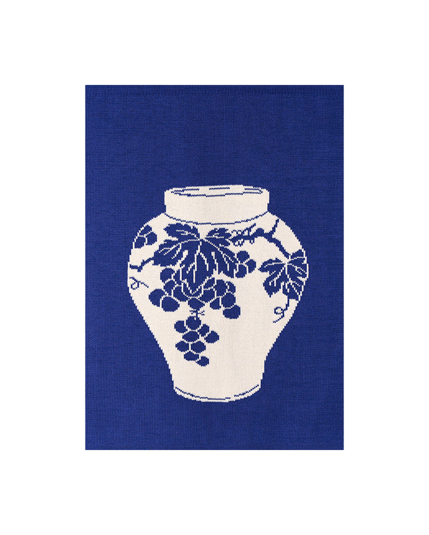 Plaid « Porcelaine de Joseon aux Raisins »