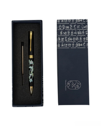 Stylo en nacre - Papillons &amp; Fleurs
