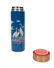 Bouteille isotherme “Grues” – Bleu