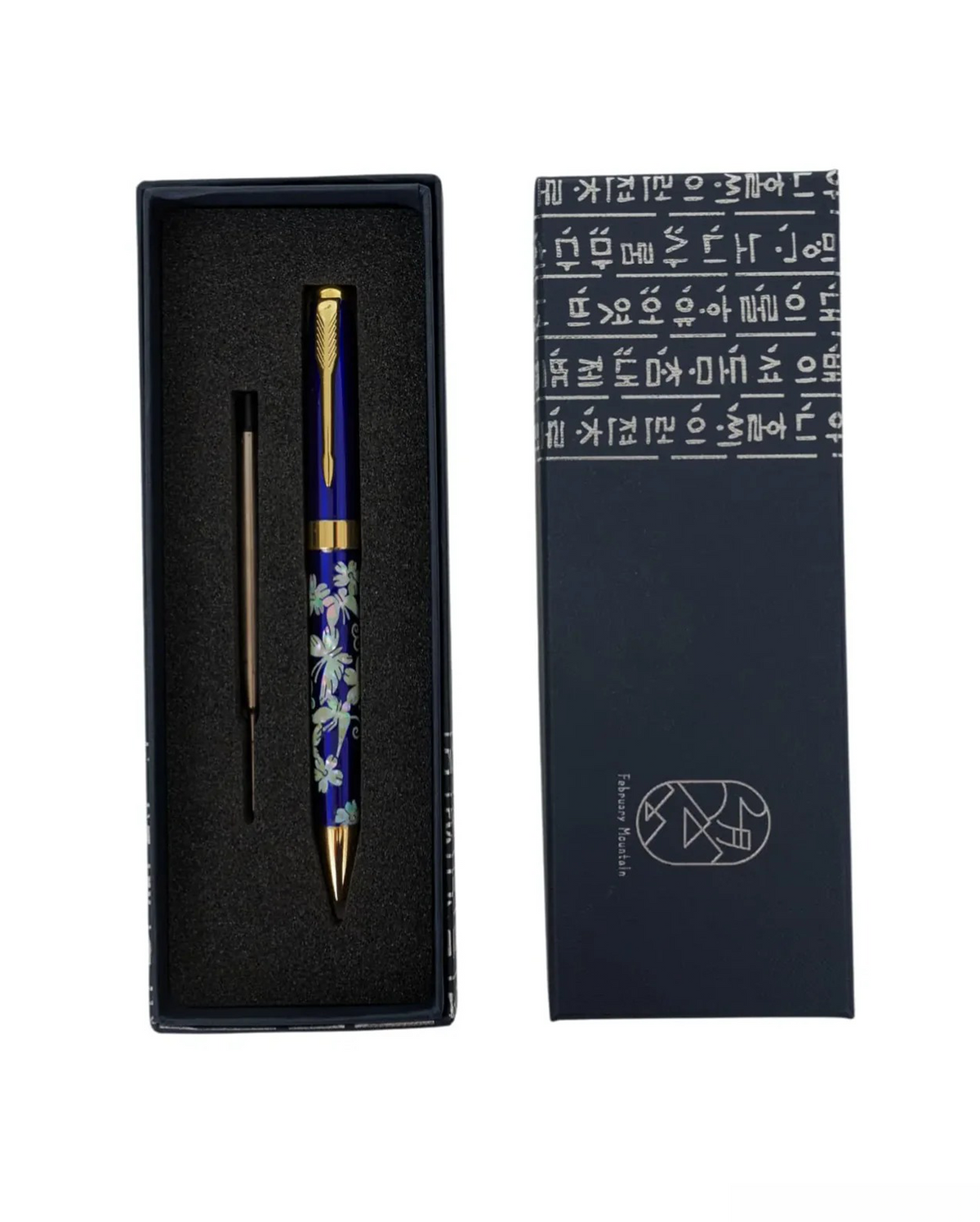 Stylo en nacre - Papillons &amp; Fleurs