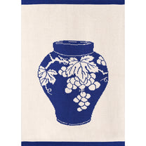 Plaid motif “Porcelaine de Joseon – Raisins”