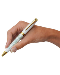 Stylo en nacre - Papillons &amp; Fleurs