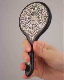 Miroir à main en nacre