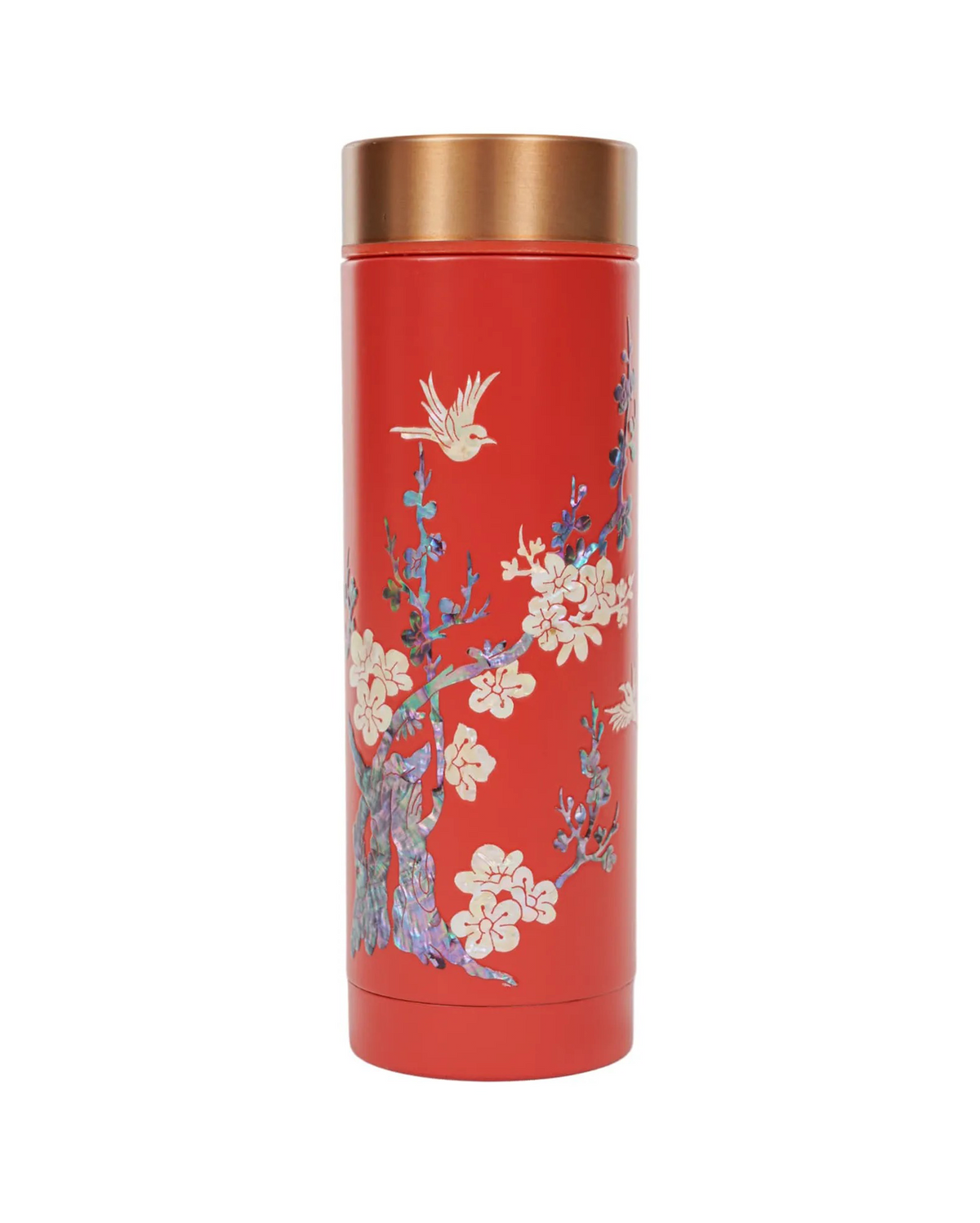 Bouteille isotherme “Fleurs de prunier” – Rouge